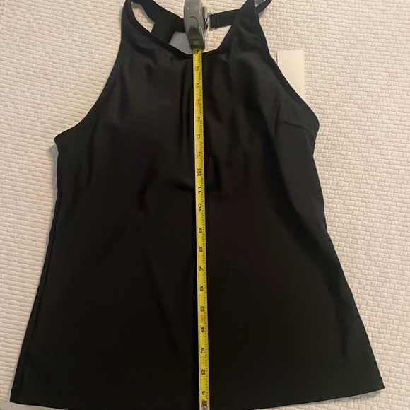 Black Tankini Top with built in bra Small - Picture 5 of 5